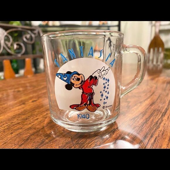 Other - Anchor Hocking Disney 1940 Fantasia Mickey Mouse Commemorative Mug Cup U.S.A.